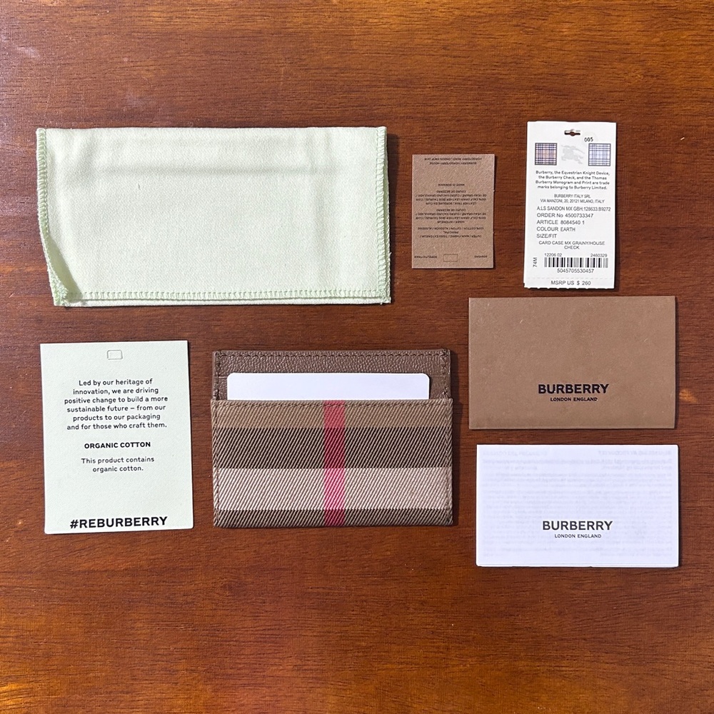 NWT Burberry card holder - Earth - Picture 3 of 12
